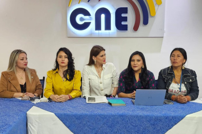 Las candidatas a la Vicepresidencia se reunieron este viernes 29 de noviembre del 2024, como parte de la organización del debate.
