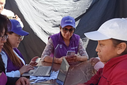 Una brigada del Ministerio de Inclusión Económica y Social estuvo en Tungurahua.