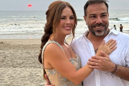 Meche Cuesta y su esposo, Enrique