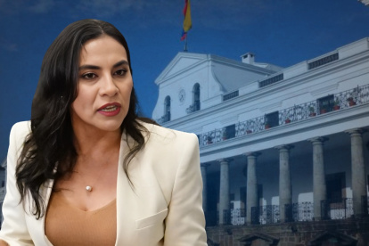 La vicepresidenta de la República, Verónica Abad.