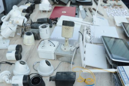 En la operación denominada Resurgir 42, la Policía halló drones y cámaras de videovigilancia.