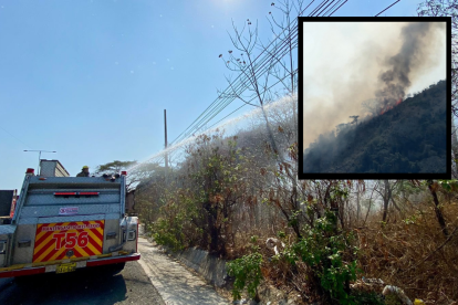 El incendio forestal en Cerro Azul afecta a más de 36 hectáreas.