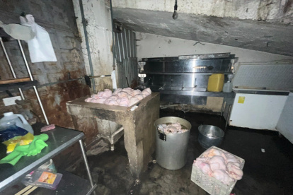 lEl escenario observado en el asadero de pollos en Cuenca ha causado indignación colectiva.