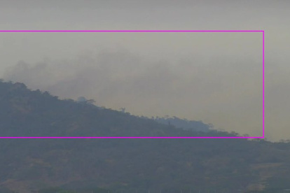 Esta se trata de una imágen captada por el Centro de Monitoreo y Vigilancia de Samborondón.