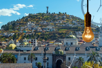 Quito matiene los cortes de luz en medio de sus fiestas de fundación.