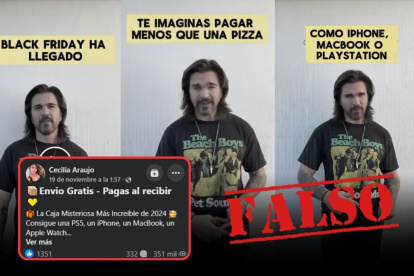 El video falso de Juanes que circula en redes sociales.