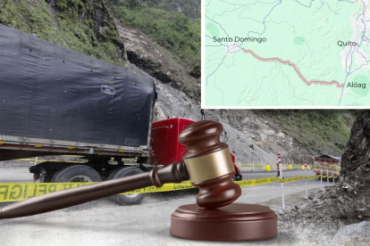 Ampliación a cuatro carriles de un tramo de vía Alóag Santo Domingo.