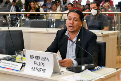 Darío Cahueñas es edil y segundo vicealcalde de la ciudad. Preside la Comisión de Fiestas de la ciudad.