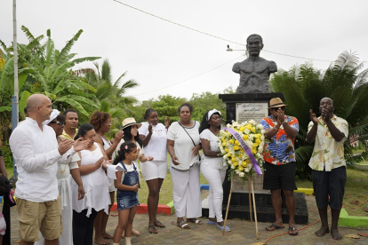 Acto. Se erige el palenque de América, que data de hace 470 años.