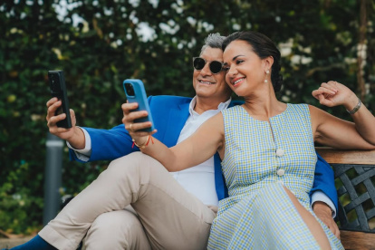 Marcela Aguiñaga con su novio, Mauricio Guim