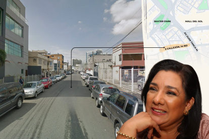 Guayaquil. La calle se encuentra en el sector de Kennedy, en el norte.