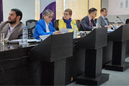 Ivonne Núñez en la audiencia que se suspendió el 5 de diciembre.