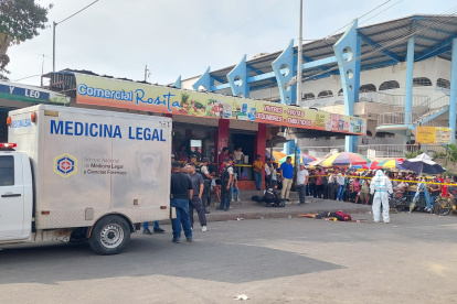 En el sector del mercado de La Libertad se produjo el doble crimen.