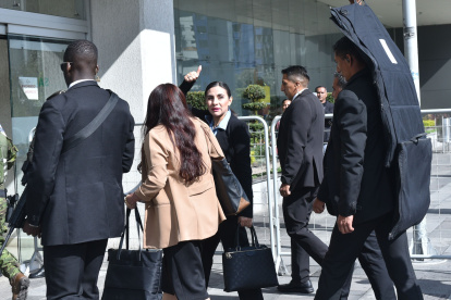 Una de las actividades públicas de la vicepresidenta Verónica Abad en su retorno al país.