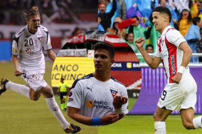 Enrique Vera, Álex Arce y Luis Amarillos, tres paraguayos que han hecho historia en Liga de Quito.