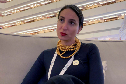 La ministra ecuatoriana de Cultura y Patrimonio, Romina Muñoz Procel.