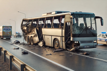 Imagen referencial de accidente.