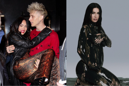 La expareja anunció su embarazo hace un mes.