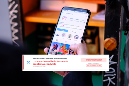 Instagram está caído y Whatsapp y Facebook con intermitencias.