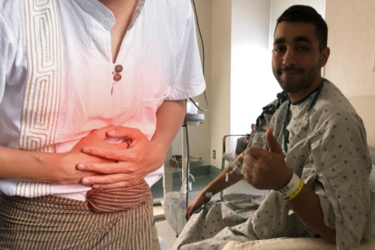 Joe Faratzis cinco años después de que le diagnosticaran cáncer colorrectal en etapa 4 a los 28 años.