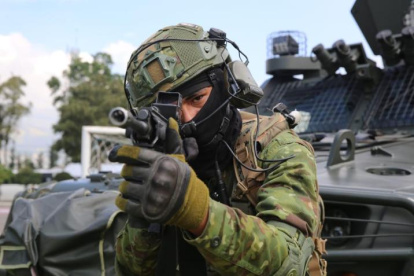 Durante el allanamiento, en el que participó la Policía Nacional, se encontraron municiones.