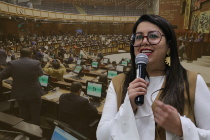 La Asamblea Nacional sumó 112 votos a favor de la censura de Andrea Arrobo.