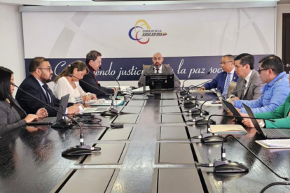 El Pleno del Consejo de la Judicatura se reunió este viernes 13 de diciembre del 2024.