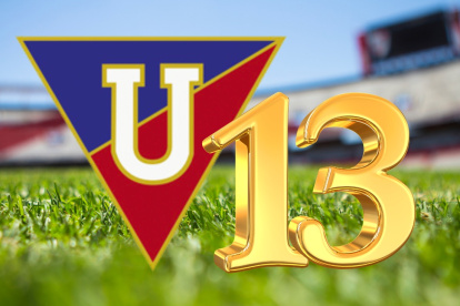 Liga de Quito y sus 13 campeonatos nacionales.