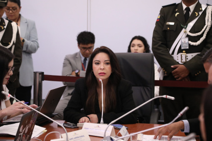 La correísta Pamela Aguirre presidente la Comisión de Fiscalización.