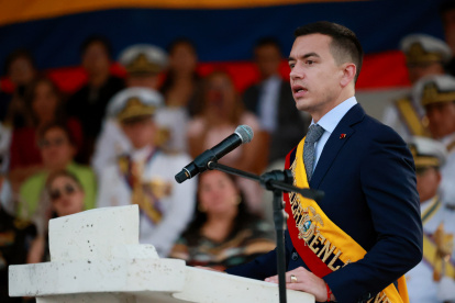 El presidente Daniel Noboa en una foto de archivo.