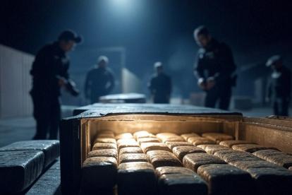 ILUSTRACIÓN. La unidad de Antinarcóticos realiza operativos en el Puerto de Guayaquil.