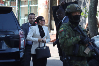 La vicepresidenta Verónica Abad asistió ayer a su audiencia.