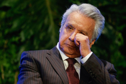 El expresidente de Ecuador, Lenin Moreno, en el Foro Latinoamericano de las Ideas (FLI), en Asunción (Paraguay). Fue en noviembre.
