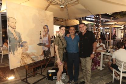 Doménica Borges, Chiqui Castro y Jaime Zapata.