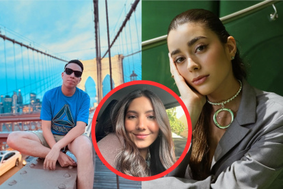 Álex Vizuete, Luciana Guschmer y Gigi Mieles.