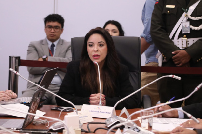 Pamela Aguirre convocó a la fiscal Diana Salazar y a Wilson Toainga