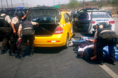 La persecución terminó a la altura del Hospital Universitario.