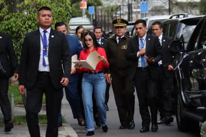 La presidenta de la Asamblea Viviana Veloz acudió a la Corte este 18 de diciembre.