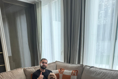 Gianluigi Donnarumma posteó esta foto luego de sufrir el golpe en su rosto. Se está recuperado