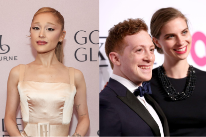 Ariana Grande, Ethan Slater y su exesposa Lilly Jay.