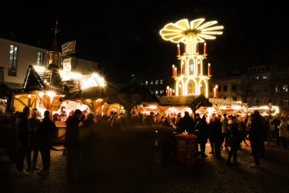 Foto referencial de un mercado navideño de Heidelberg, visto el 20 de diciembre de 2024.