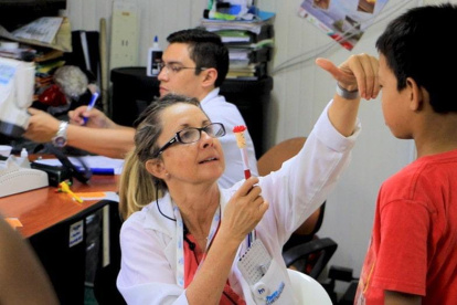 Casos. Los menores reciben atención en Metrofraternidad.