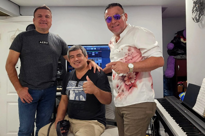 Juan Carlos Córdova, Carlos Cedeño y Xavier Enrique.