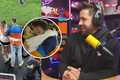 El streamer español Auronplay confirma su nueva relación con un beso público.