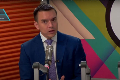 Proceso. El presidente Daniel Noboa asegura que no habrá apagones en un mediano plazo.