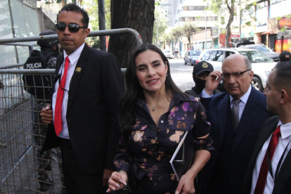 Verónica Abad durante la audiencia donde se aceptó su acción de protección.