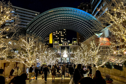 Las calles de ciudades niponas como Tokio, Osaka y Yokohama se visten de luces, decoraciones y mercados navideños similares a los europeos.