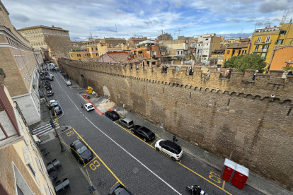 El "Passetto", un corredor amurallado que une el Vaticano con la fortaleza romana del Castel Sant"Angelo.