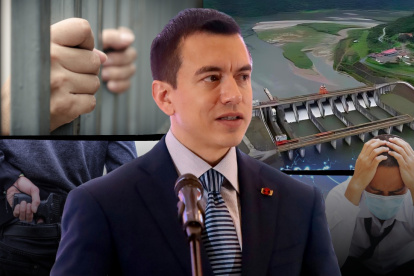 Daniel Noboa inició el 2024 con varias crisis simultáneas que dificultaron su gestión.