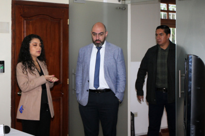 El presidente del Consejo de la Judicatura, Mario Godoy (c).